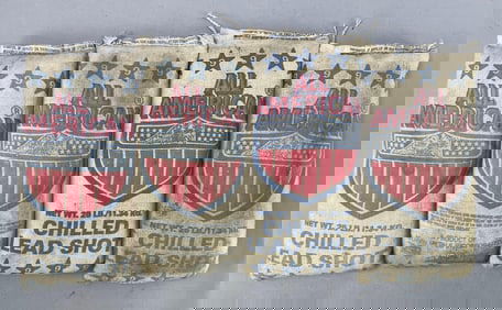 Group of 4 All American 25 Lb. Chilled Lead Shot Bags