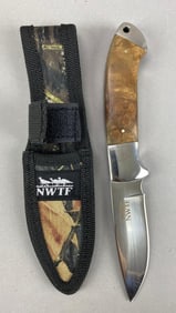 NWTF Full Tang Fixed Blade Knife with Sheath