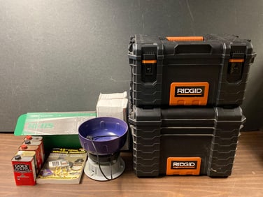 Group of Assorted Ammunition Reloading Accessoires and More