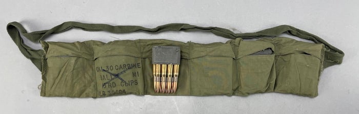 M1 Garand Ammunition Bandolier with Full Clips