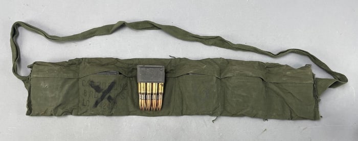 M1 Garand Ammunition Bandolier with Full Clips