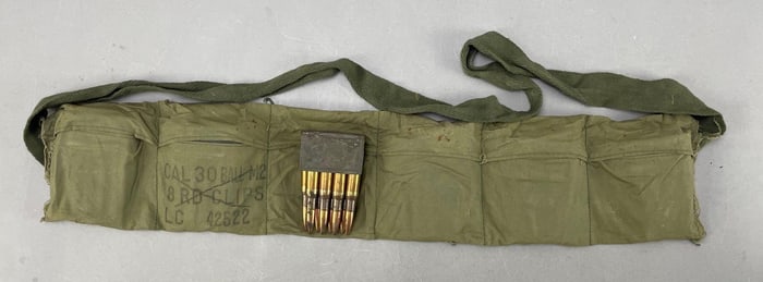 M1 Garand Ammunition Bandolier with Full Clips