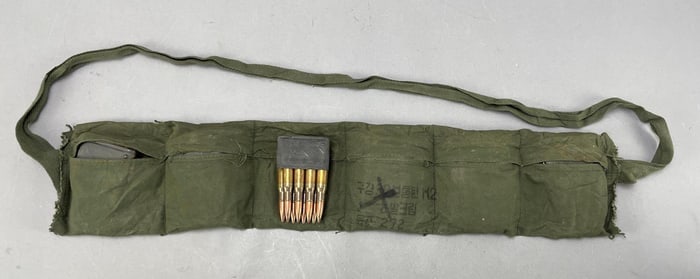 M1 Garand Ammunition Bandolier with Full Clips