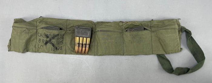 M1 Garand Ammunition Bandolier with Full Clips