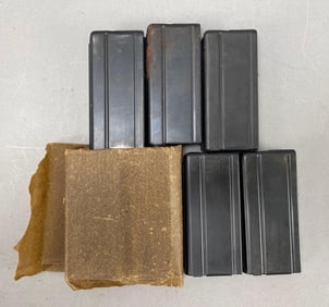 Group of 7 M1 .30 Cal. Carbine Empty 15 Round Clips