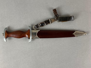 WW2 German SA Dagger and Scabbard with Hanger