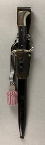 Reproduction WW2 German Fire Brigade Dress Dagger and Scabbard with Knot and More