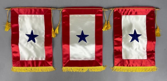 Group of 3 Unissued Child in Service Window Flags