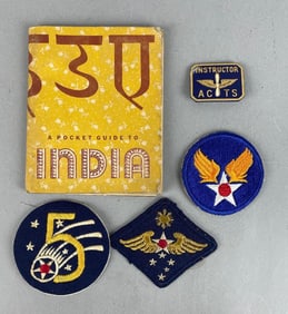 Group of WW2 CBI Patches and More