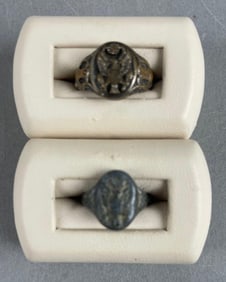 Group of 2 WW2 Patriotic Rings