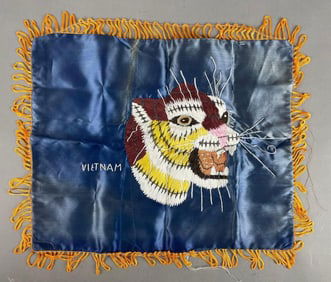 Vietnam War Embroidered Silk Item