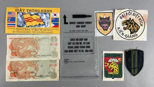 Group of Vietnam War Patches and More