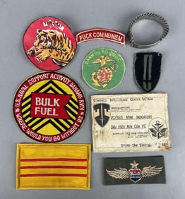 Group of Vietnam War Patches and More