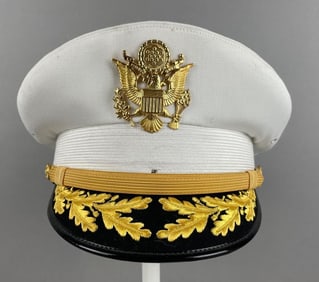 Scarce U.S. Army Officers White Dress Visor Hat