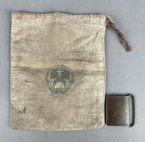 North Vietnamese Belt Buckle and Ditty Bag
