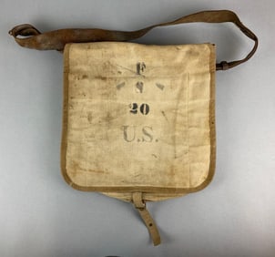 Spanish American War Haversack with Leather Strap