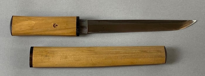 Japanese Tanto Dagger with Wood Sheath