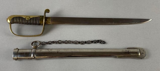 Japanese NCO Police Short Dagger with Metal Scabbard