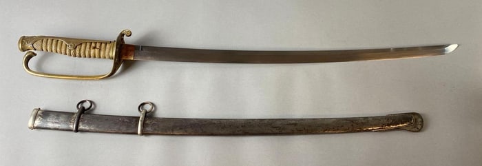 WW2 Era Japanese Officers Sword with Metal Scabbard