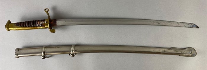 WW2 Era Japanese Dock/Warf Police POW Sword with Metal Scabbard