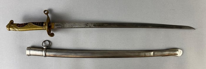 WW2 Era Japanese Soldiers Sword with Metal Scabbard