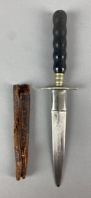 UK and R Co Kraus 1 Pal Brand Knife with Leather Scabbard