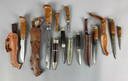 Group of Finnish Puukko Knives