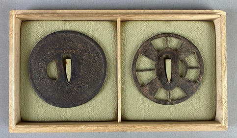 Group of 2 Japanese Tsuba