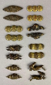 Group of 8 Pairs of Japanese Swors Menuki