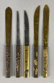 Group of Japanese Kozuka and Letter Openers