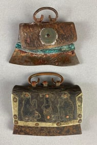 Group of 2 16th Century Japanese Flint Pouches