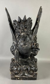 Balinese Spirit/Demon Chaser Carved Wood Dagger Holder
