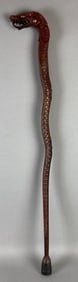 Dragon/Snake Wood Carved Walking Cane