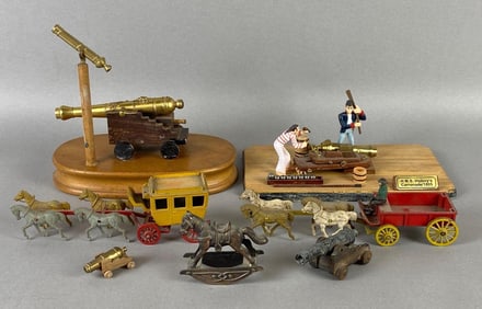 Group of Military Die-Cast Figures and More