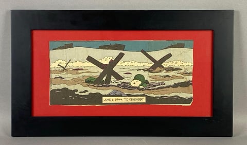 1993 Schulz June 6, 1944, To Remember Peanuts Comic Panel