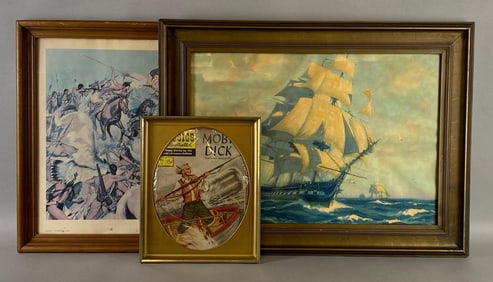 Group of Military Lithographs and More