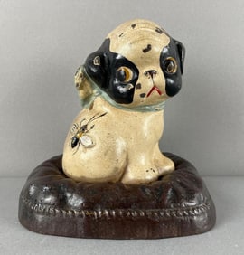 Antique Hubley Puppo Cast Iron Bank