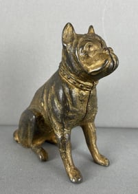 Antique Cast Iron Bulldog Bank