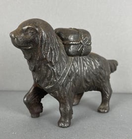 Antique Cast Iron Saint Bernard Bank