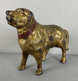 Antique Cast Iron Dog Bank