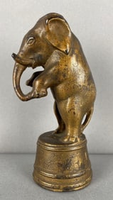 Antique Cast Iron Circus Elephant Bank