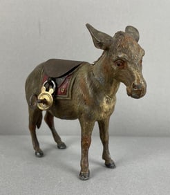 Antique Cast Iron Donkey Bank