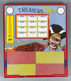 Pirates Treasure Chest Punchboard Game