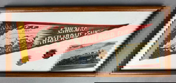 1930s - 1940s Chicago Railroad Fair Collage