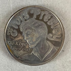 Elvis Presley 1 Troy Oz. .999 Fine Silver Commemorative Coin
