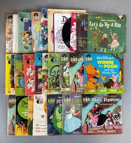 Group of Disney 33 1/3 RPM Vinyl Records