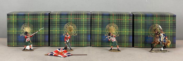 Group of 4 King and Country Age of Napoleon Painted Metal Figurines