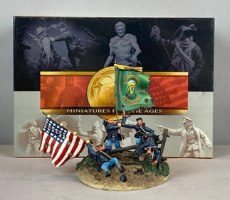 Conte Erin Go Bragh Irish Brigade American Civil War Painted Metal Figurine Diorama