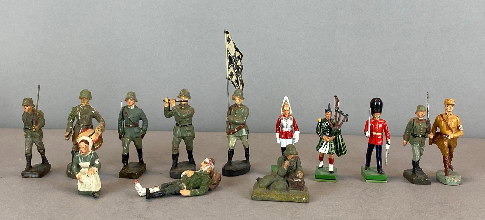 Group of Assorted Painted Military Figurines (1 of 3)