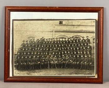 Antique Photograph of WW1 Era Military Unit